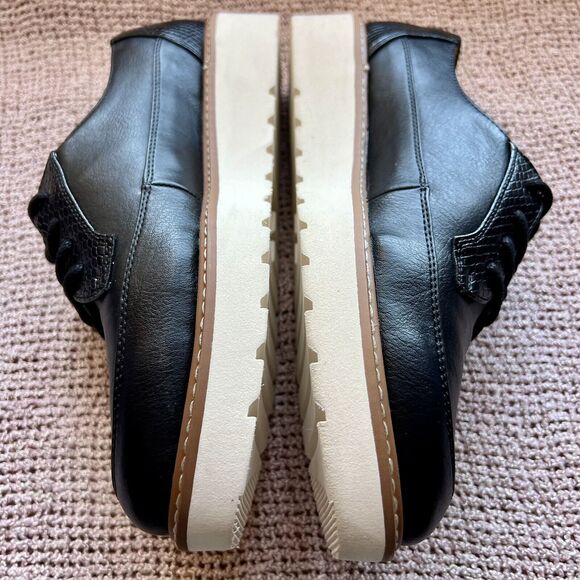 Naturalizer Emme Black Faux Leather & Snake Skin Accent Lace Up Oxford Shoes 8 M - Picture 15 of 16